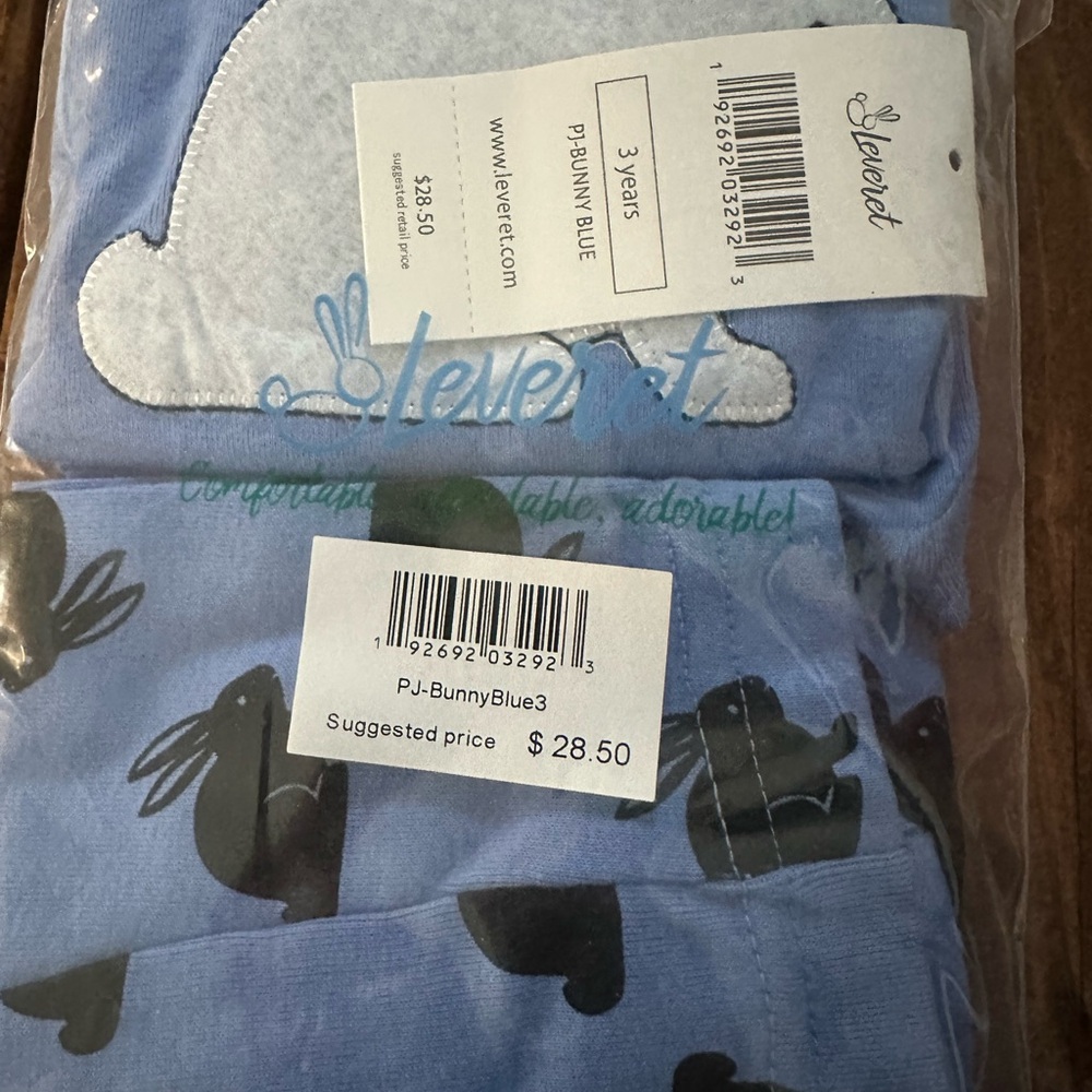 Blue Bunny Kids Pajama Set - NWT - 3 years - Kids Easter PJs